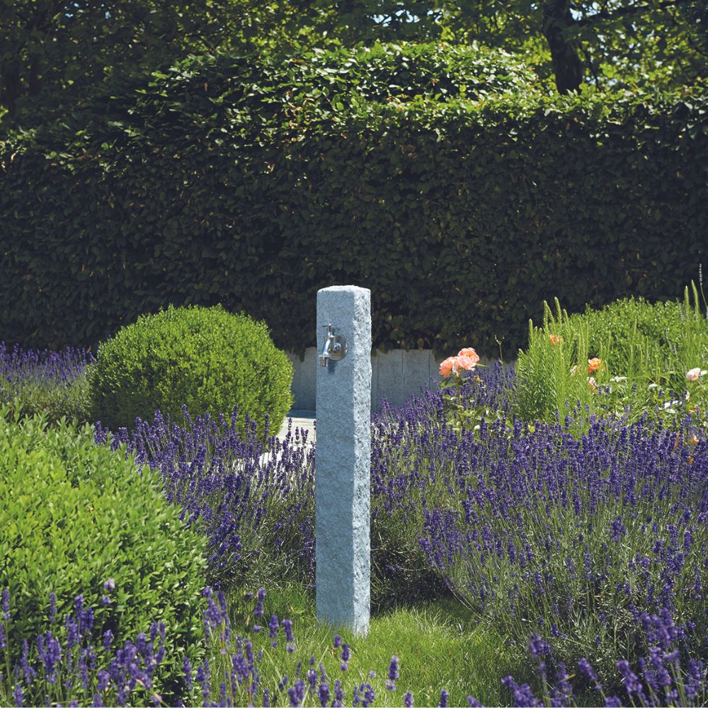 Light Granite Tap Pillar